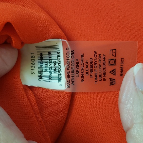 EUC- Vince Camuto Pleated Back Poly Chiffon Sleeveless Tunic - Picture 3 of 7